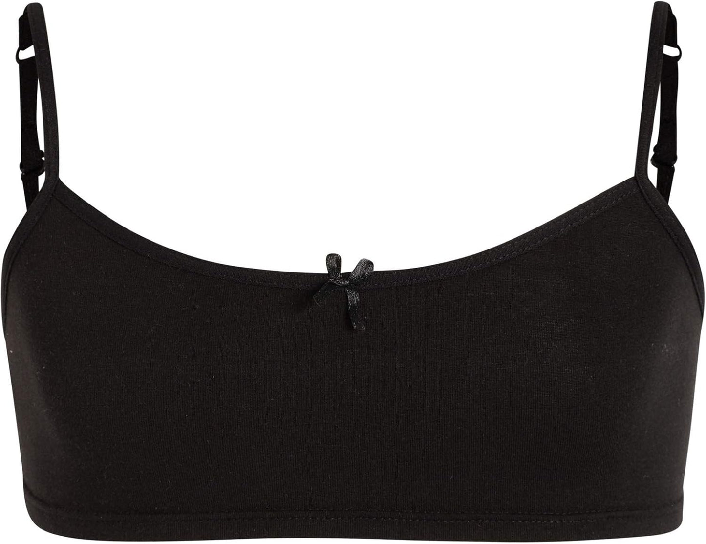 Girls' Training Bras 10 Pack Cotton Stretch Cami Bralettes - Spaghetti Strap Training Bra for Girls (7-14)