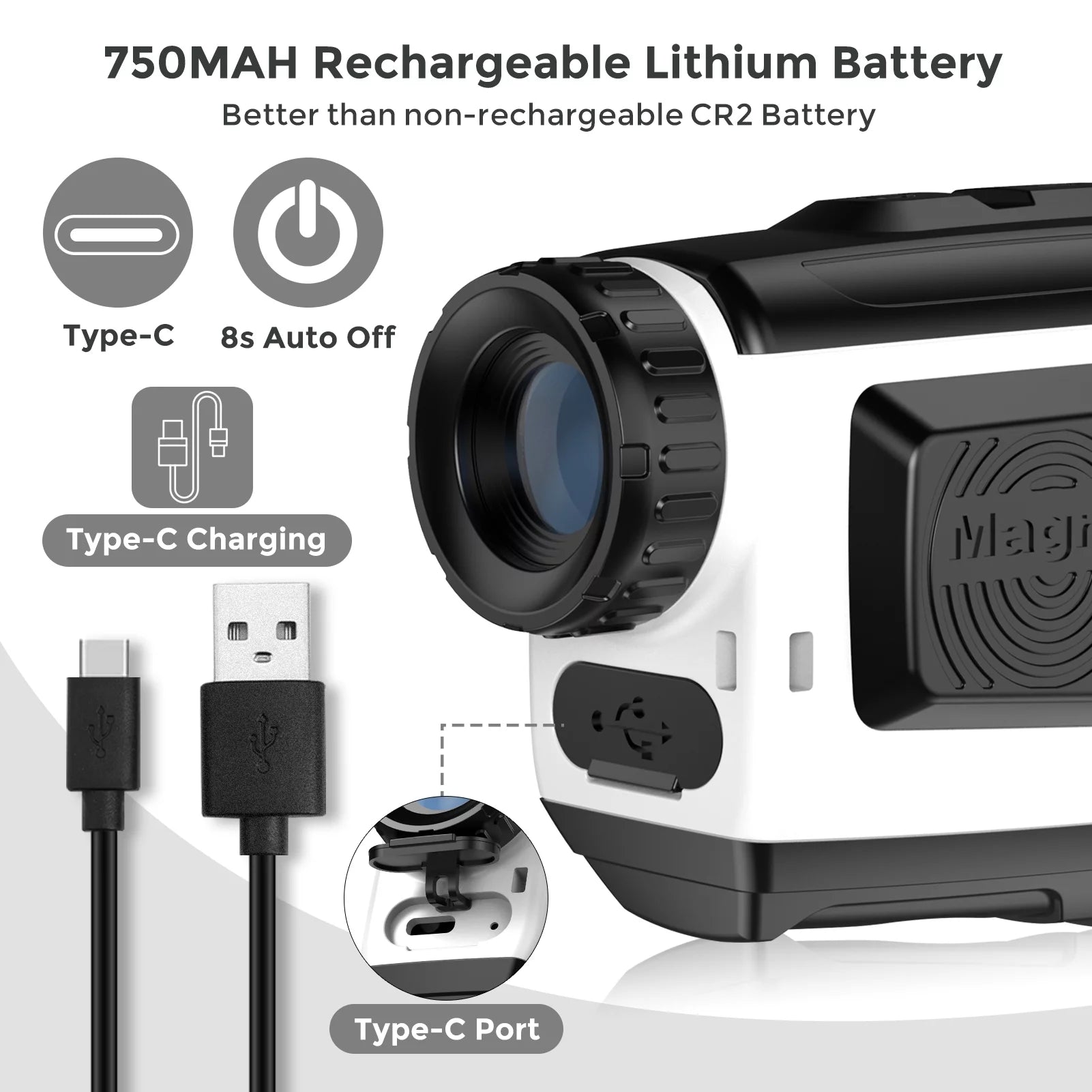 Laser Golf Rangefinder 900 Yards | 7X Magnification with Slope Switch, X9 PRO