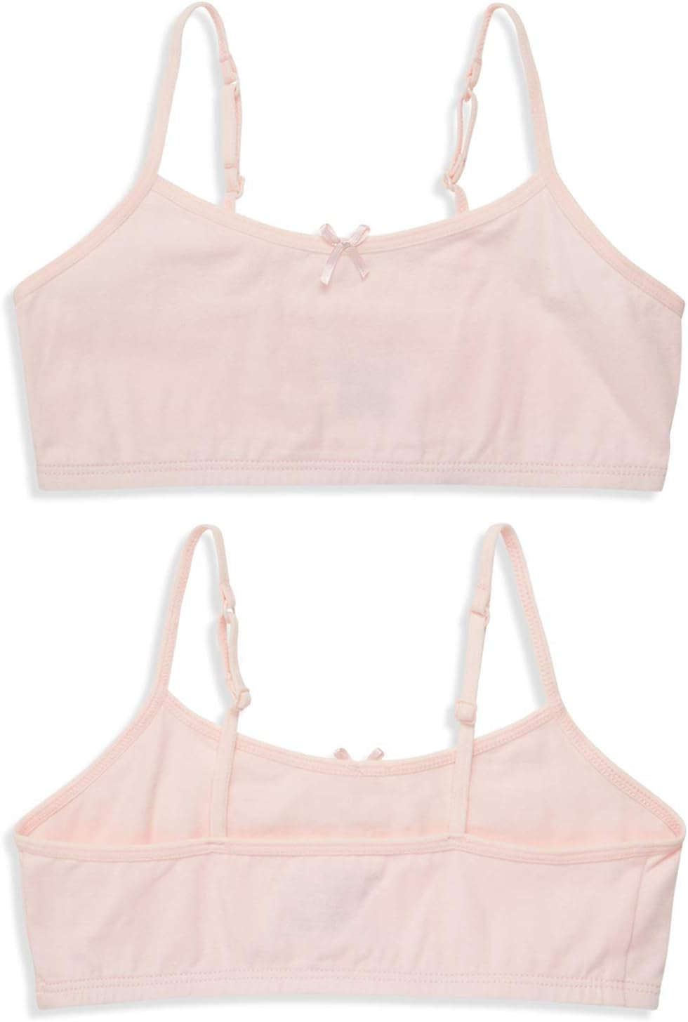 Girls' Training Bras 10 Pack Cotton Stretch Cami Bralettes - Spaghetti Strap Training Bra for Girls (7-14)