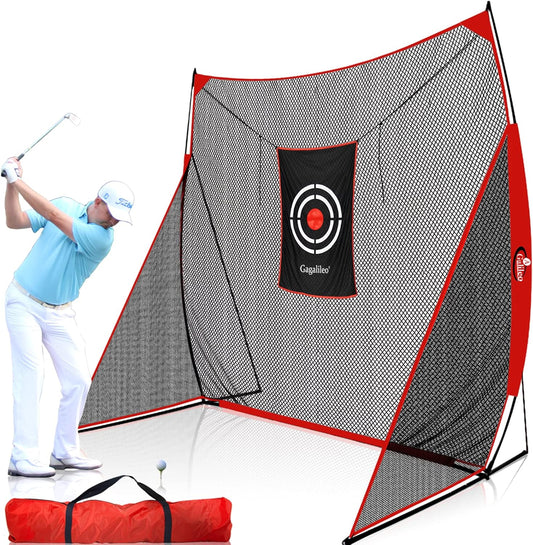 Golf Practice Net 9X9Feet Golf Hitting Nets Driving Range Indoor Outdoor Golf Training Aids with Target Carry Bag