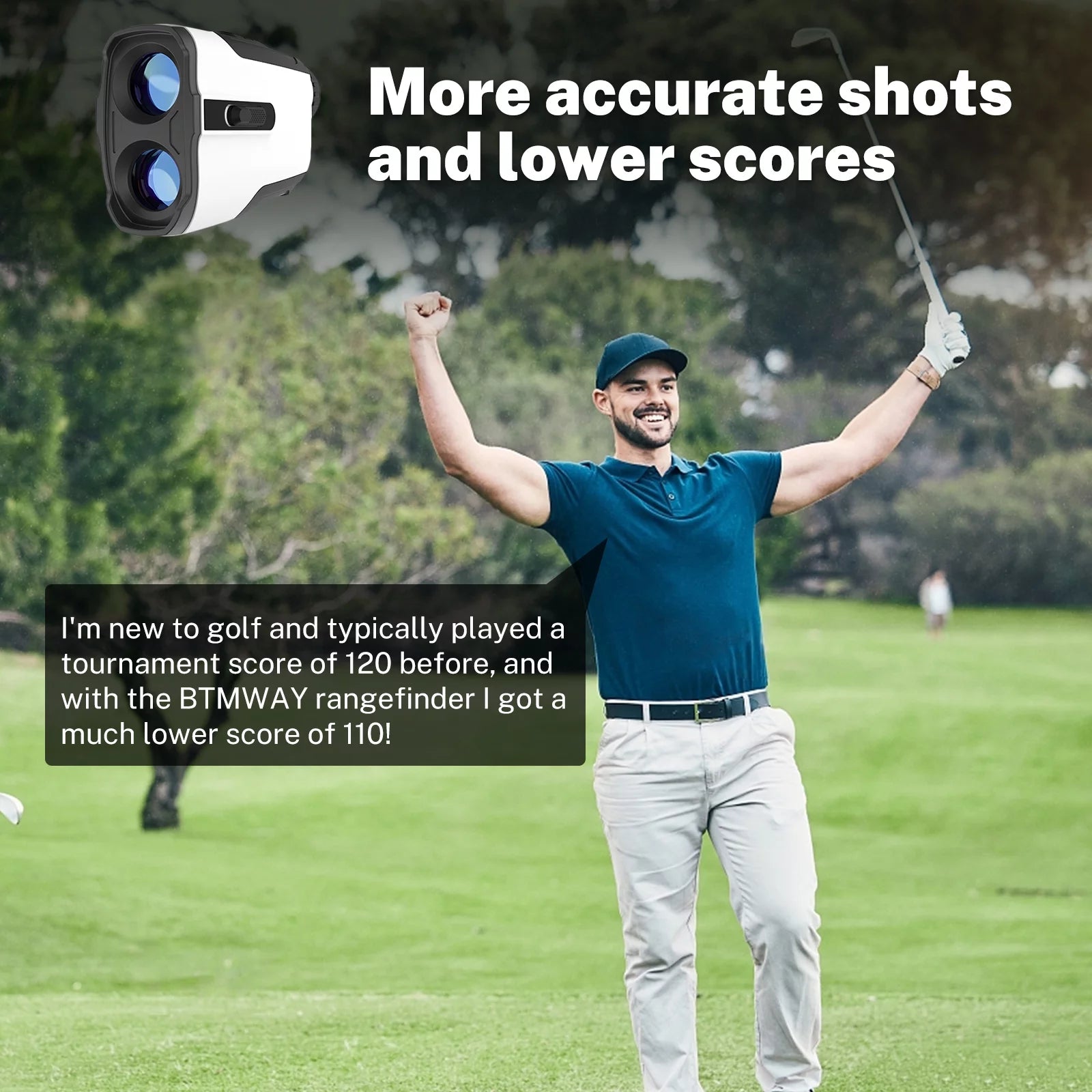 Laser Golf Rangefinder 900 Yards | 7X Magnification with Slope Switch, X9 PRO