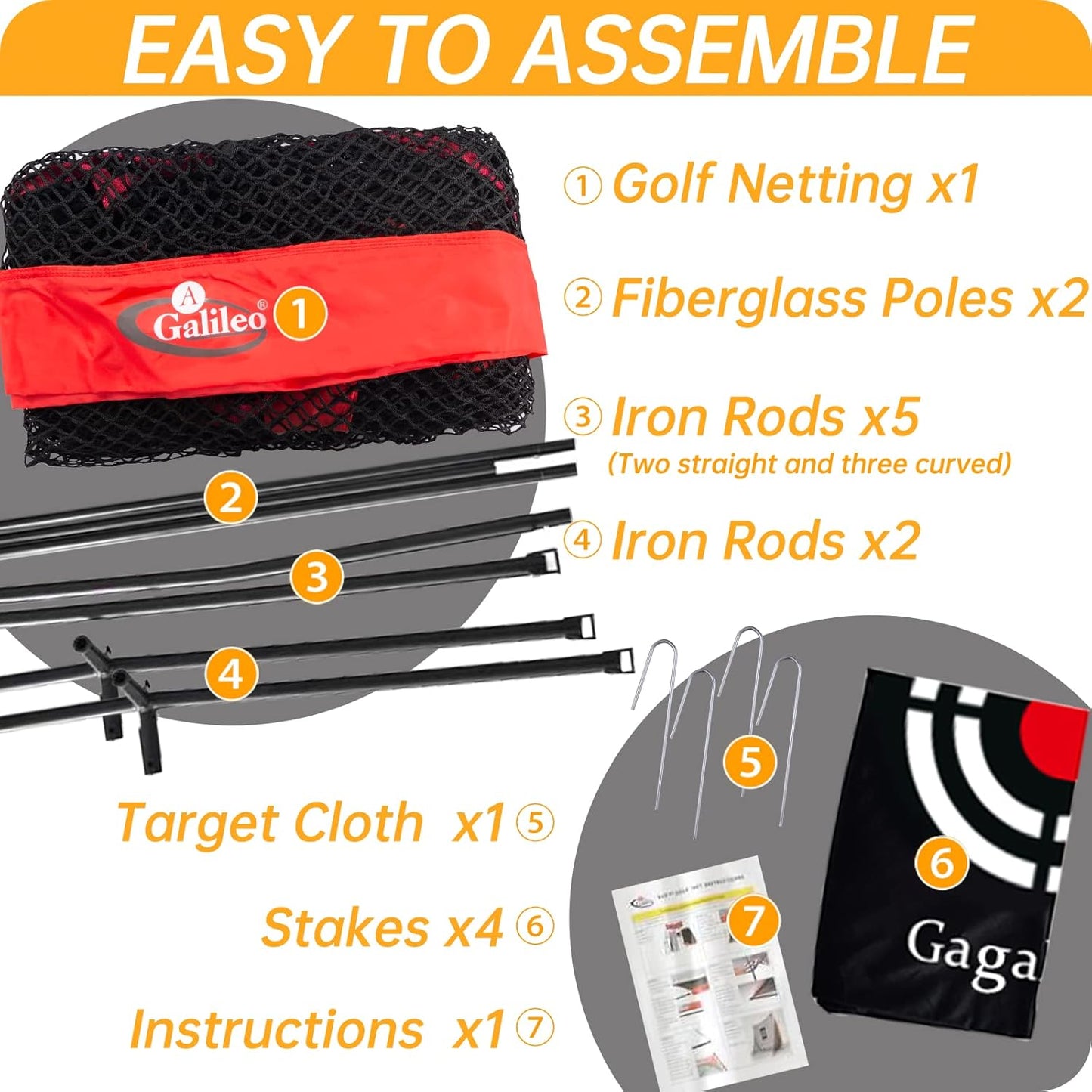 Golf Practice Net 9X9Feet Golf Hitting Nets Driving Range Indoor Outdoor Golf Training Aids with Target Carry Bag