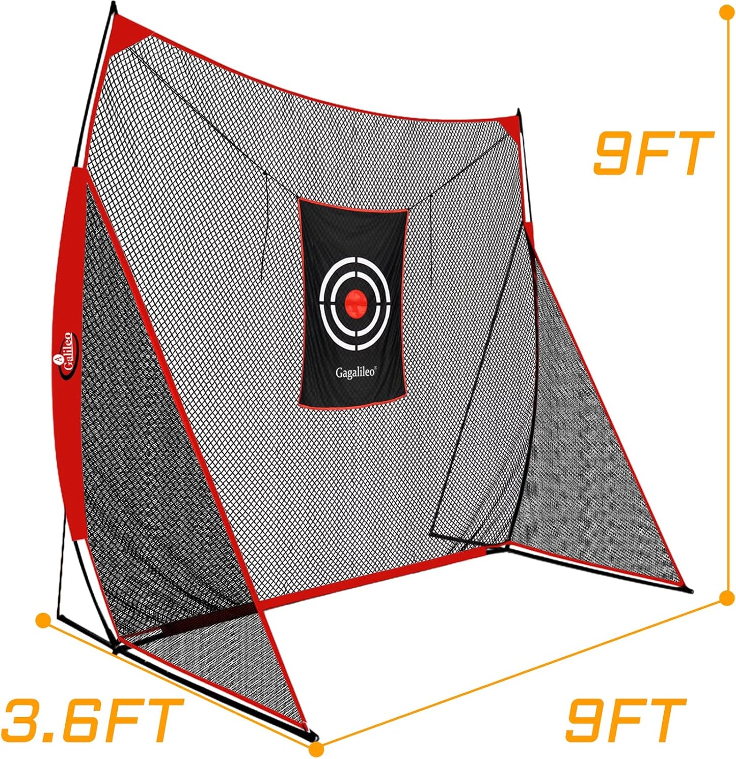 Golf Practice Net 9X9Feet Golf Hitting Nets Driving Range Indoor Outdoor Golf Training Aids with Target Carry Bag