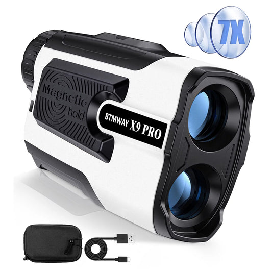 Laser Golf Rangefinder 900 Yards | 7X Magnification with Slope Switch, X9 PRO